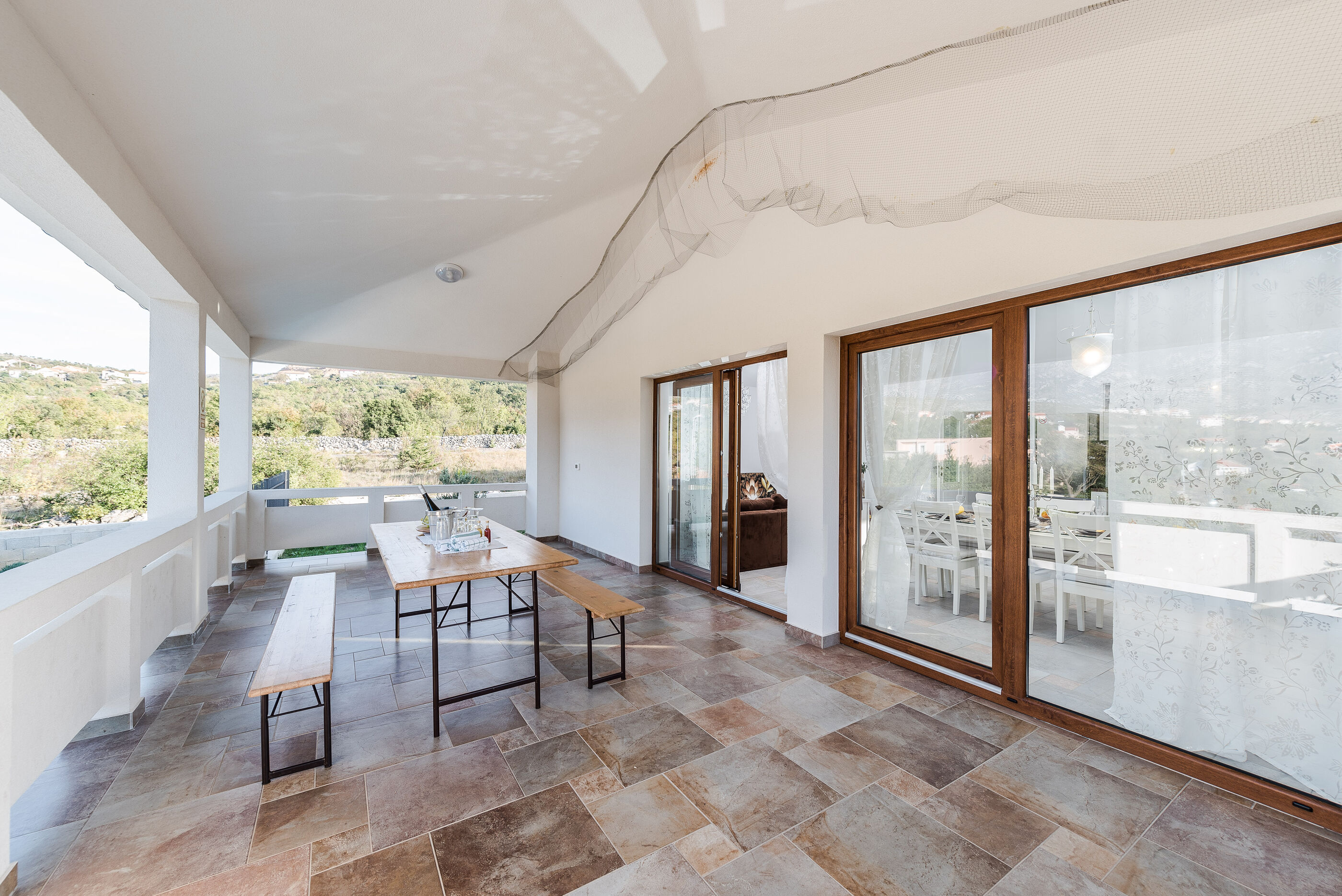 Vila More with pool and garden