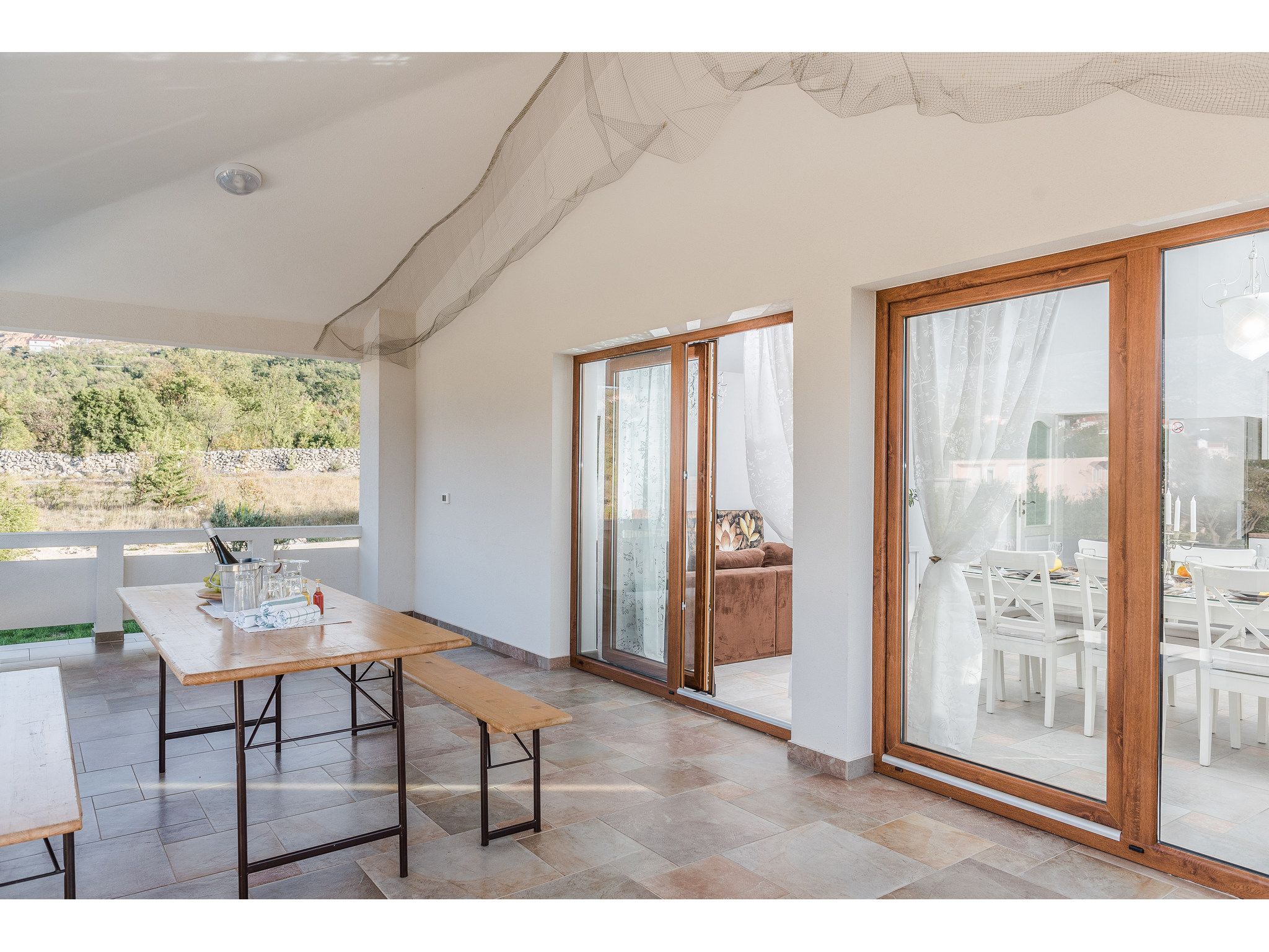 Vila More with pool and garden